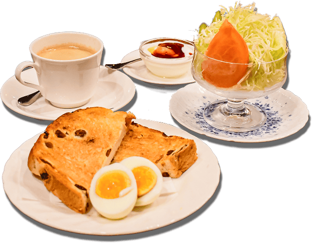 喫茶サンシャインのモーニング